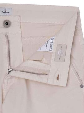 Bermuda Pepe Jeans Blueburn Beige per Bambino