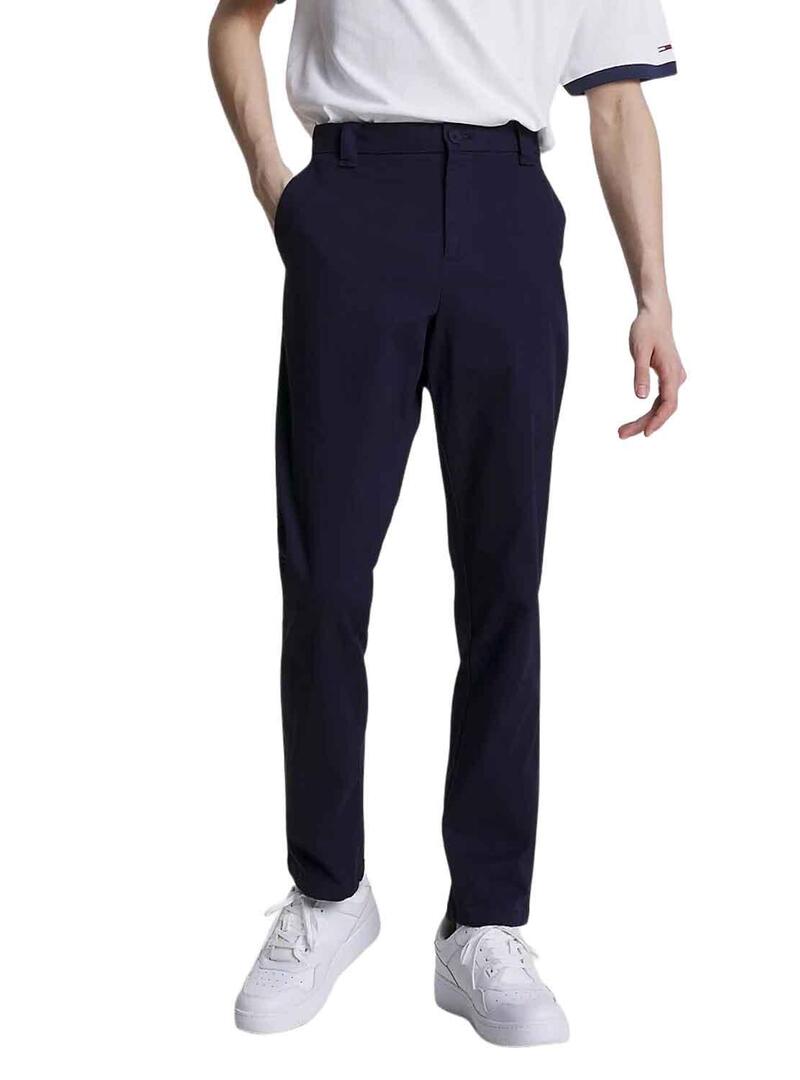 Pantaloni Tommy Jeans Austin Blu Navy per Uomo