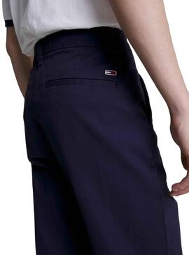 Pantaloni Tommy Jeans Austin Blu Navy per Uomo