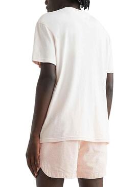 T-Shirt Tommy Jeans Arched Bianco per Uomo
