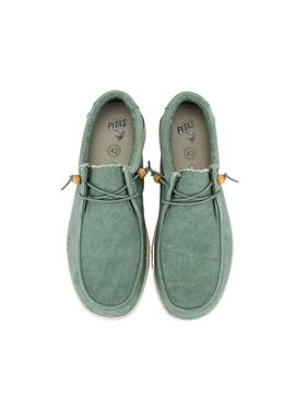 Sneakers Walkin Pitas WP150 Wallabi Verde Uomo