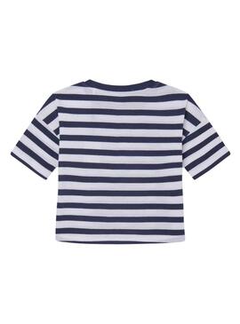 T-Shirt Pepe Jeans Nadine Strisce per Bambina