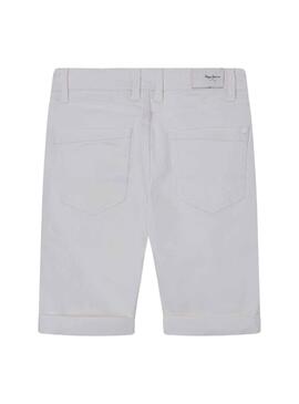 Bermudas Pepe Jeans Arricavo Bianco per Bambino