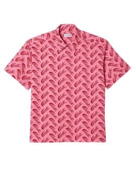Camicia Lacoste Vintage Rosa per Uomo