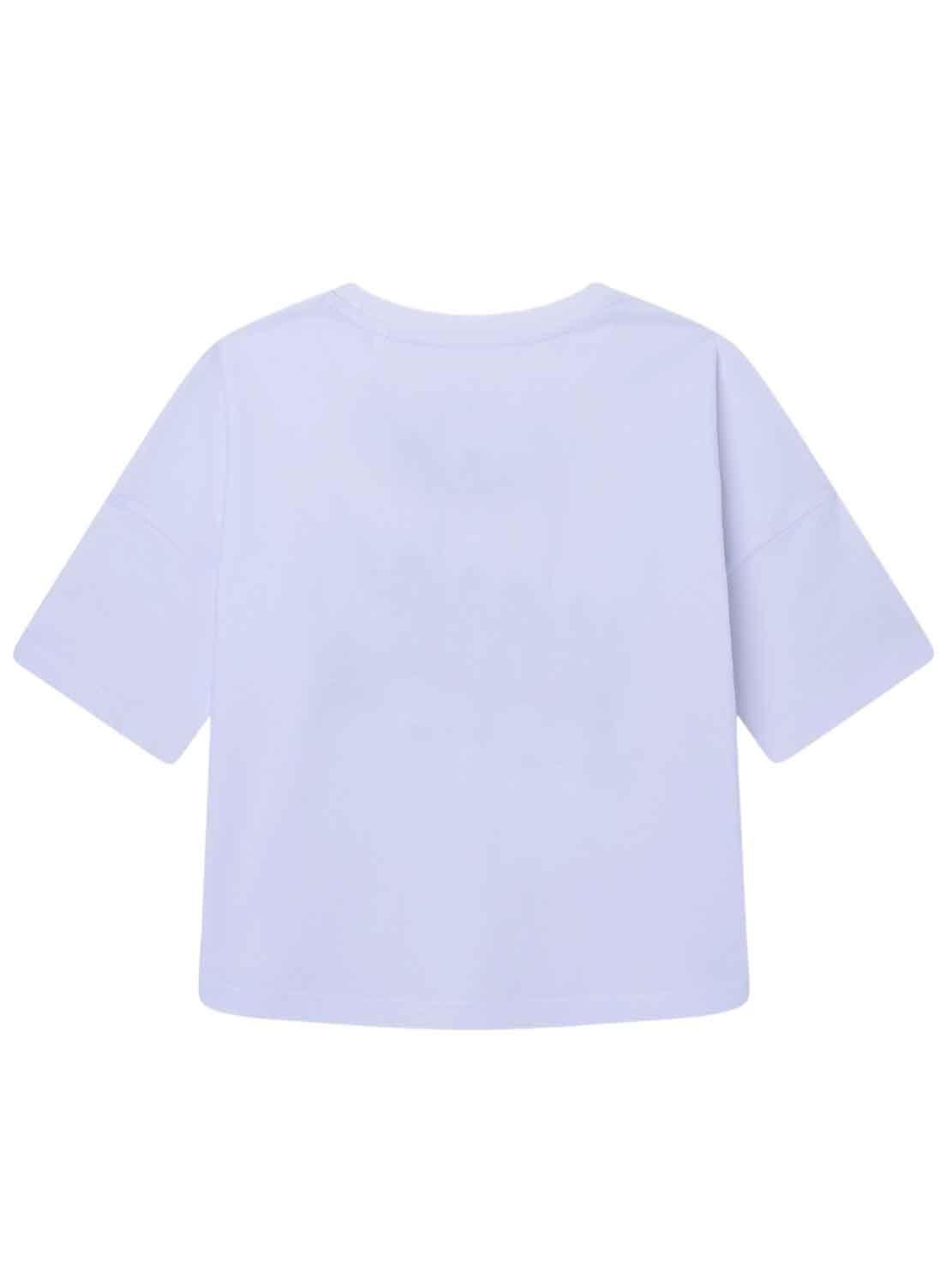 T-Shirt Pepe Jeans Gaetano Bianco per Bambina