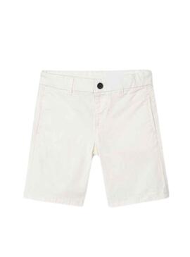 Bermuda Mayoral Chino Sarga Basic Bianco Bambino