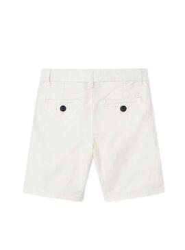 Bermuda Mayoral Chino Sarga Basic Bianco Bambino