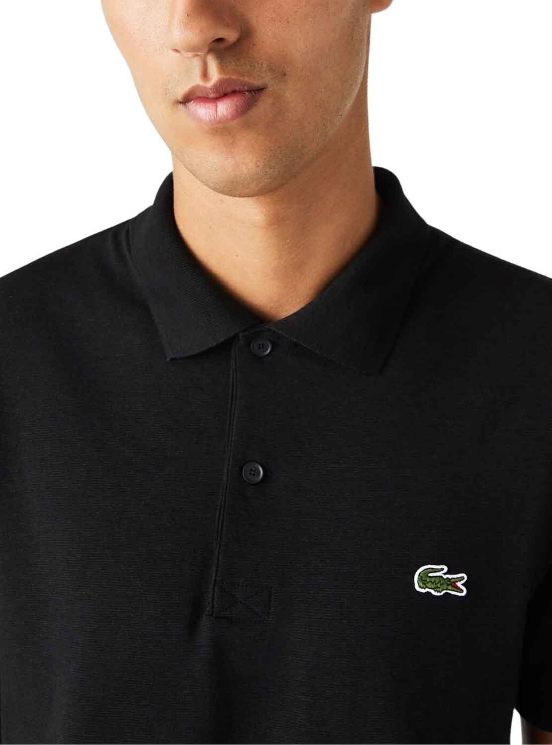 Polo Lacoste Bord Nero per Uomo