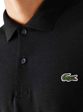 Polo Lacoste Bord Nero per Uomo