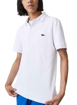 Polo Lacoste Bord Bianco per Uomo