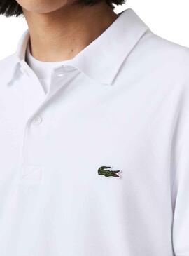 Polo Lacoste Bord Bianco per Uomo