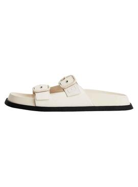 Sandali Tommy Jeans Beige Fancy per Donna