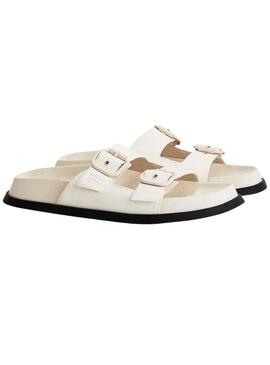 Sandali Tommy Jeans Beige Fancy per Donna