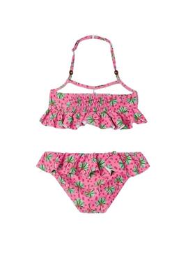 Bikini Mayoral Volant Laccio Rosa per Bambina