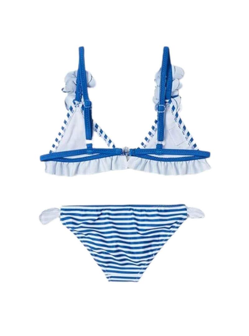 Bikini Mayoral Strisce Blu e Bianco per Bambina