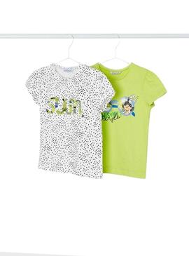 Set 2 T-Shirt Mayoral Sostenibile per Bambina