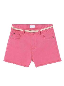 Short Mayoral Sarga Basic Rosa per Bambina