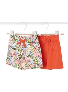 Set 2 Shorts Mayoral Arancione per niña