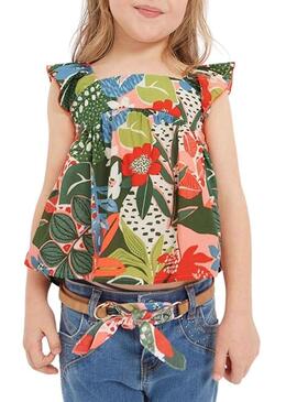 Blusa Mayoral Printed Multicolor per Bambina