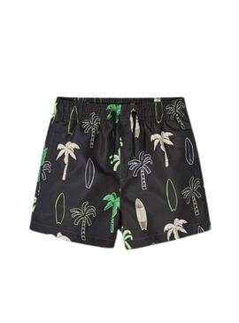 Costume da bagno Mayoral Printed Palme Nero Bambino