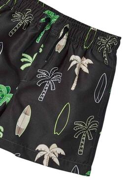 Costume da bagno Mayoral Printed Palme Nero Bambino