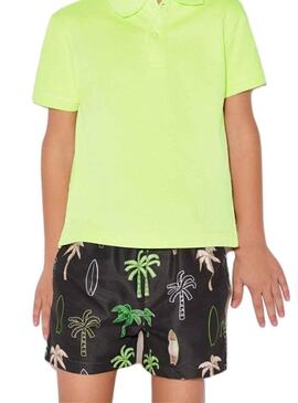 Costume da bagno Mayoral Printed Palme Nero Bambino