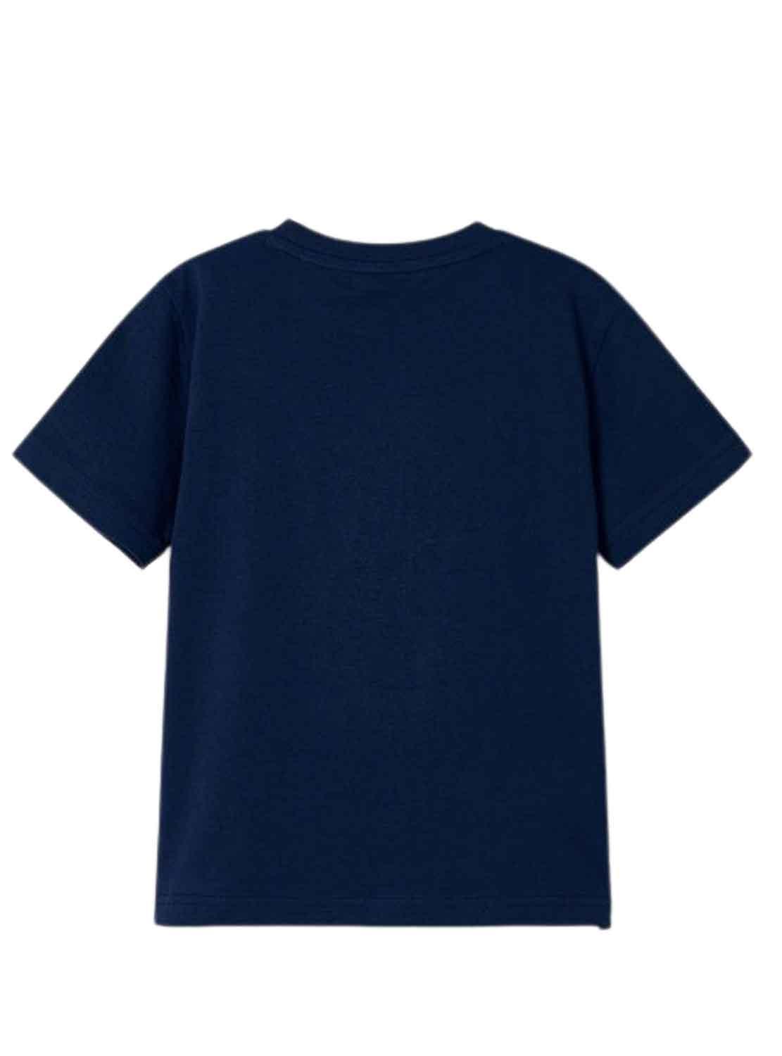 T-Shirt Mayoral Embossed Blu Navy per Bambino