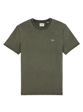 T-Shirt Klout Basic Dyed Verde Cotone Bio