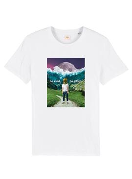 T-Shirt Klout Tsunami Bianco per Donna e Uomo