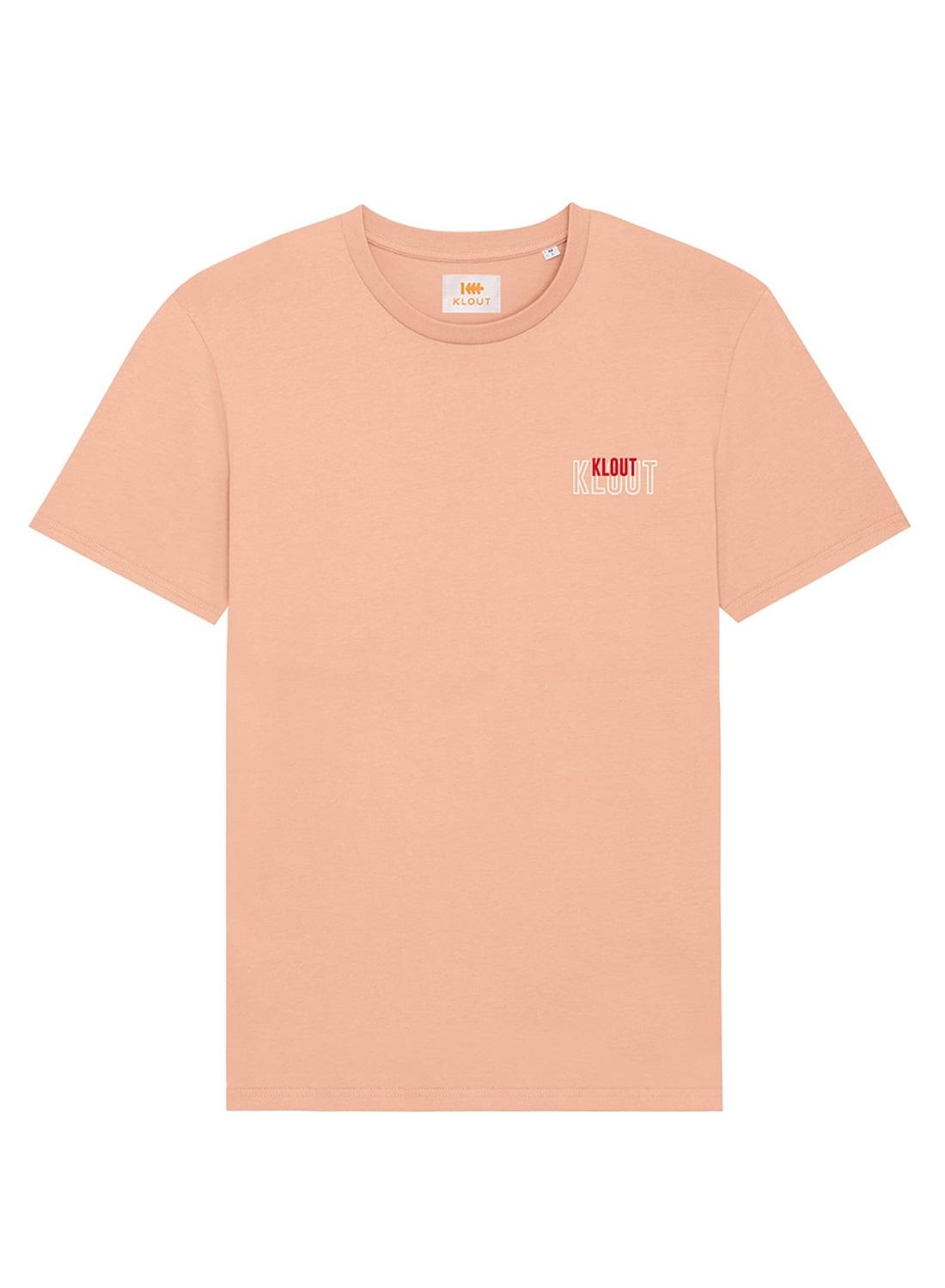 T-Shirt Klout Graphic Rosa Salmone