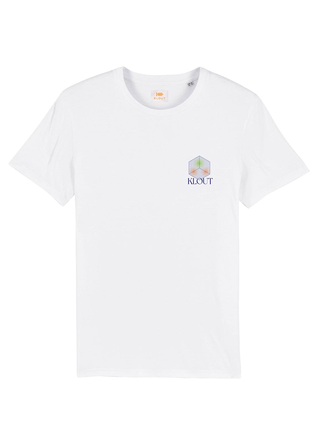 T-Shirt Klout Aesthetic Bianco Uomo e Donna