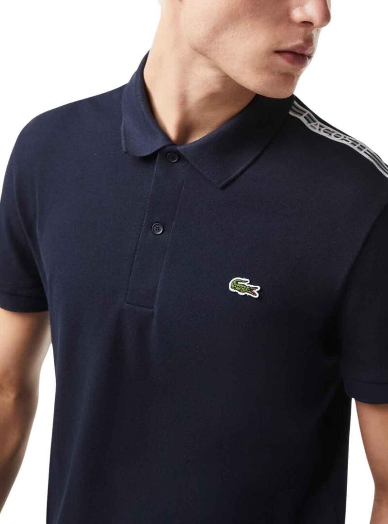 Polo Cinturini Lacoste Blu Navy per Uomo