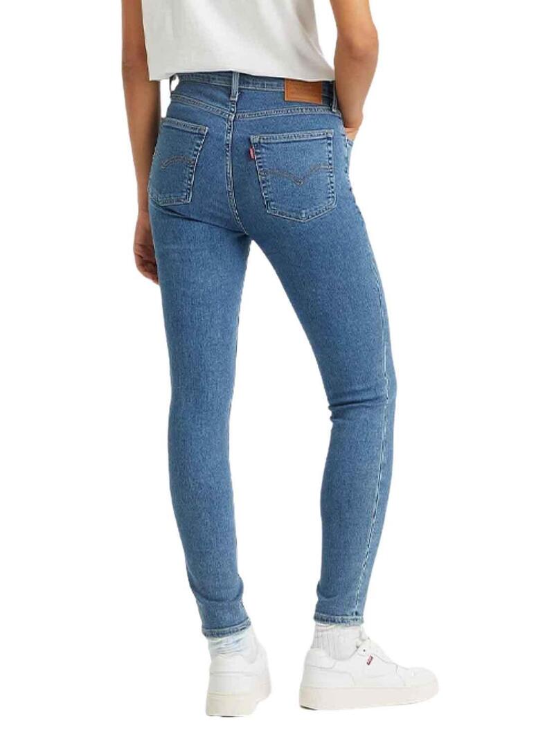 Pantaloni Jeans Levis 721 High Rise Blu Donna