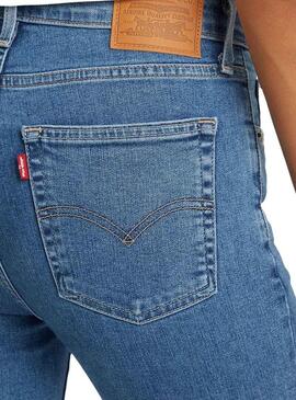 Pantaloni Jeans Levis 721 High Rise Blu Donna