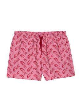 Costume da bagno Lacoste Vintage Rosa per Uomo