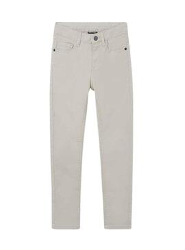 Pantaloni Mayoral Slim Fit Base Grigio per Bambino