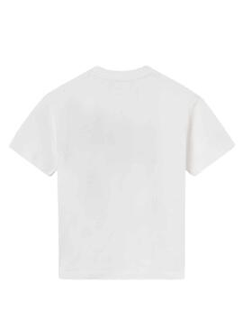 T-Shirt Mayoral Embossed Bianco per Bambino
