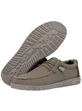 Sneakers Hey Dude Wally Sox Marrone per Uomo