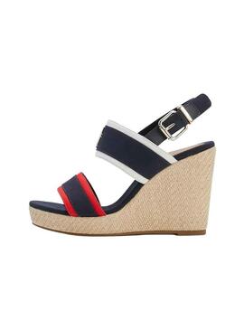 Sandali Tommy Hilfiger Contrast Blu Navy Donna