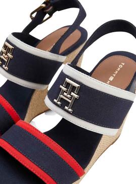 Sandali Tommy Hilfiger Contrast Blu Navy Donna