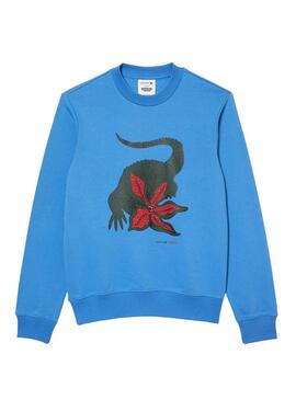 Felpa Lacoste Netflix Stranger Things Blu