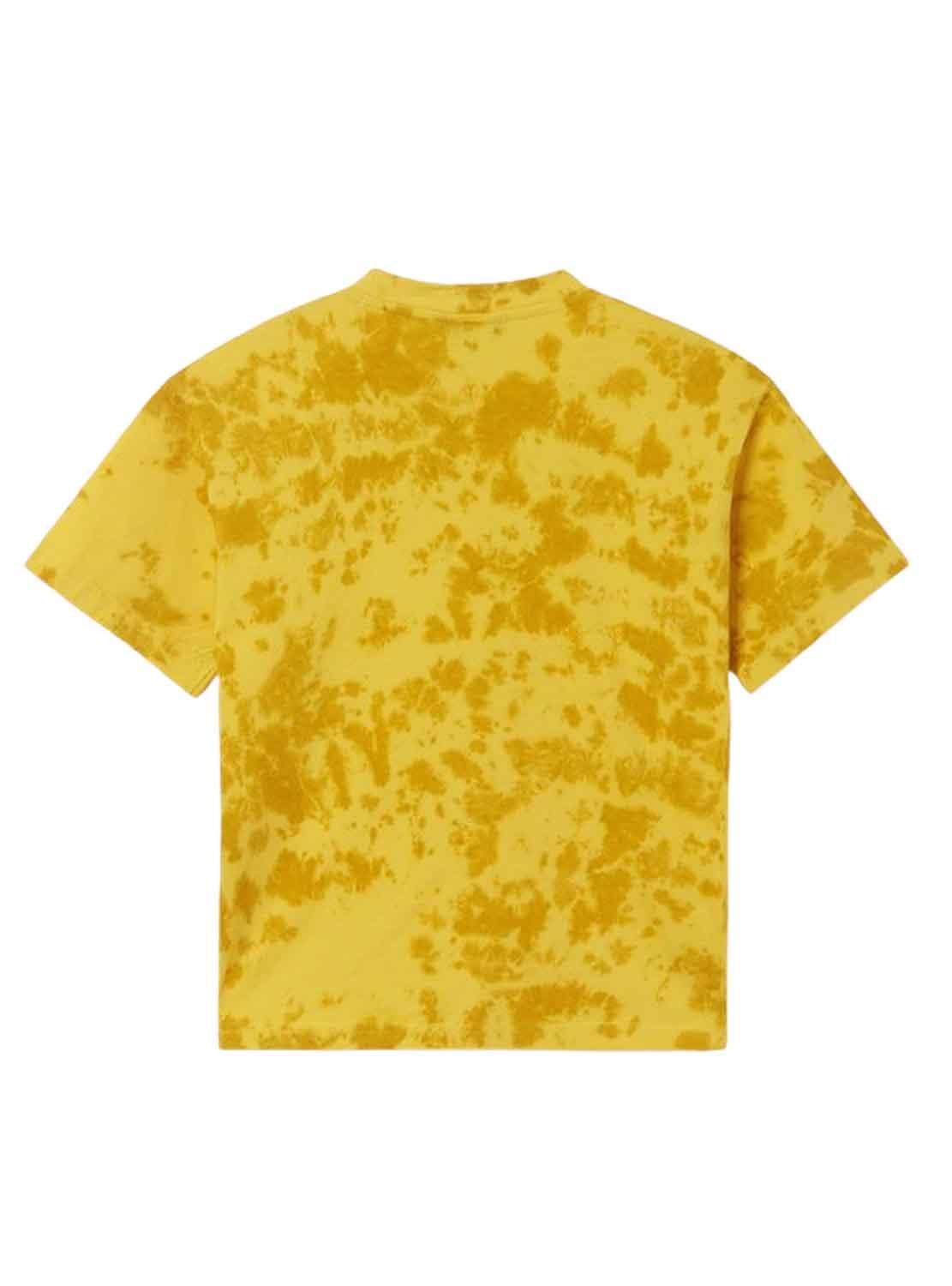 T-Shirt Mayoral Tie Dye Giallo per Bambino