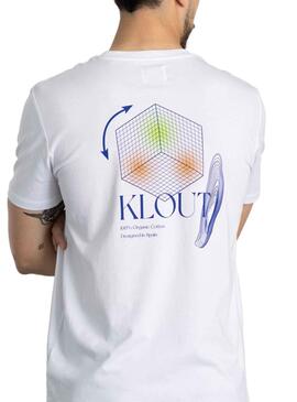 T-Shirt Klout Aesthetic Bianco Uomo e Donna