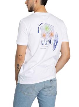 T-Shirt Klout Aesthetic Bianco Uomo e Donna