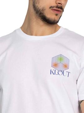 T-Shirt Klout Aesthetic Bianco Uomo e Donna