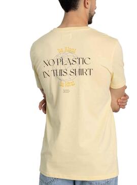 T-Shirt Klout No Plastic Giallo