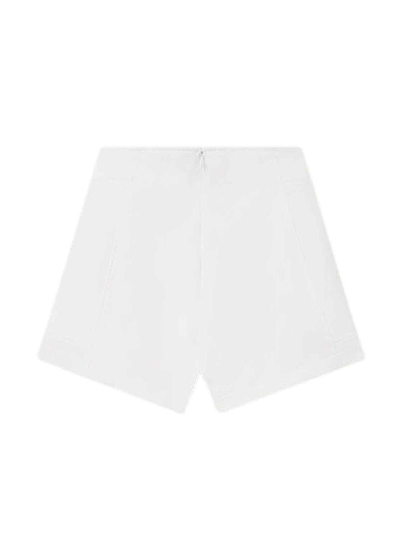 Short Mayoral Crepe Bianco per Bambina