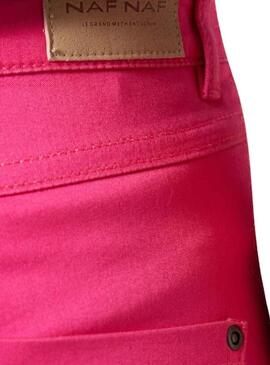 Pantaloni Naf Naf Xenp Rosa per Donna