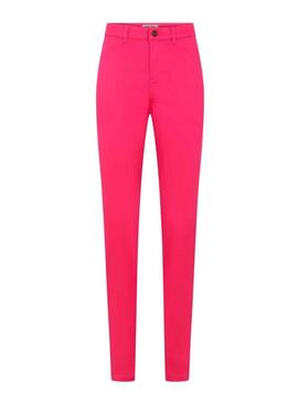 Pantaloni Naf Naf Xenp Rosa per Donna