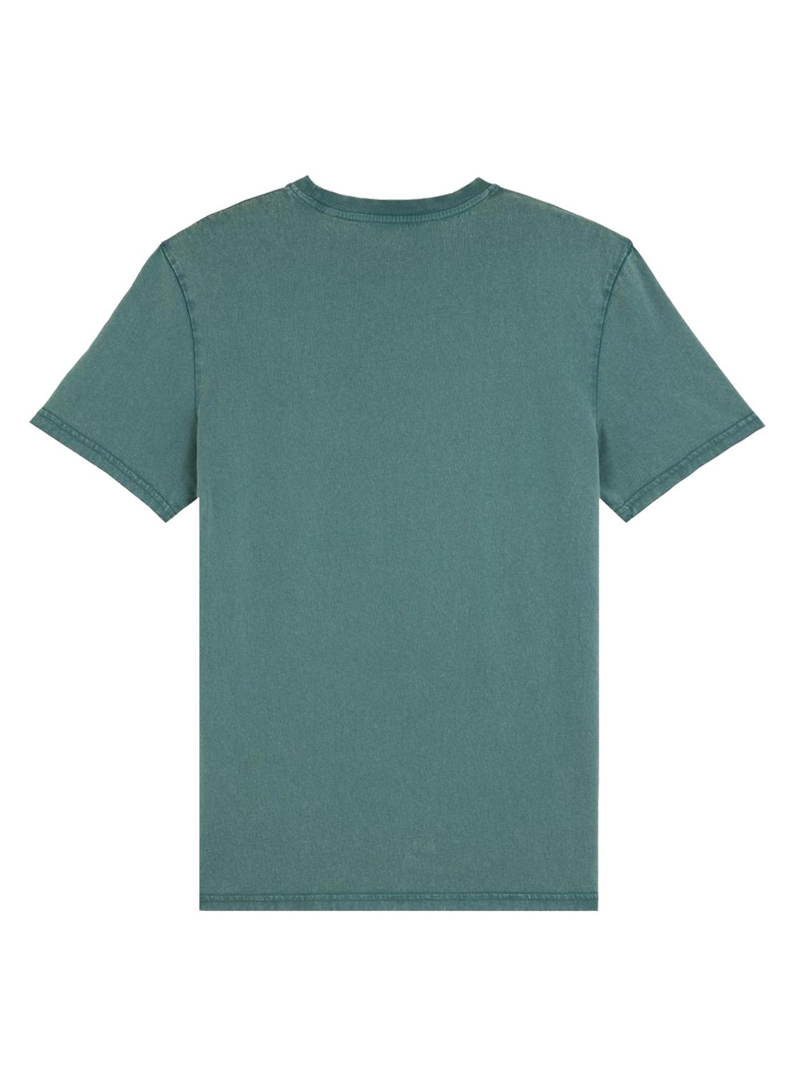 T-Shirt Klout Basica Turquesa tinto Uomo e Donna